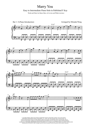 Marry You (arr. Miranda Wong)