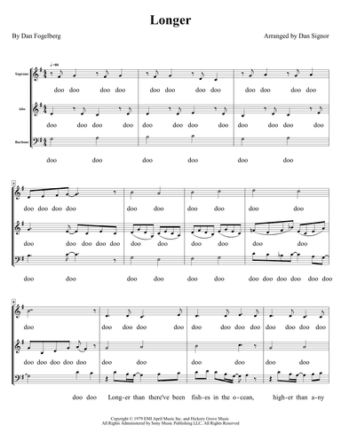 Longer (arr. Dan Signor)