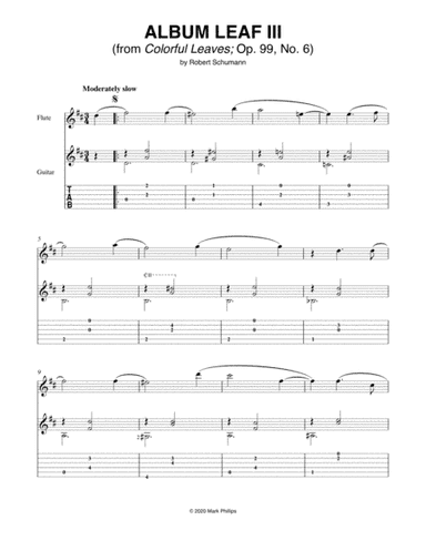 Album Leaf III (from Colorful Leaves) (arr. Mark Phillips)