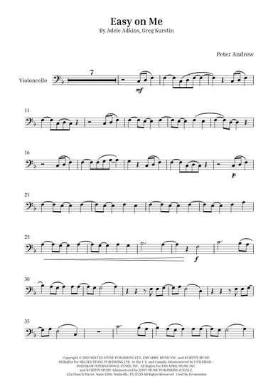 Easy On Me (arr. Peter Andrew)