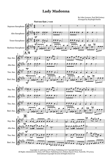 Lady Madonna (arr. Kayleigh Huelin)