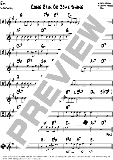 Come Rain Or Come Shine (arr. Jimita)