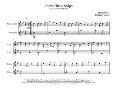 I Saw Three Ships (arr. Dominic Meccia)