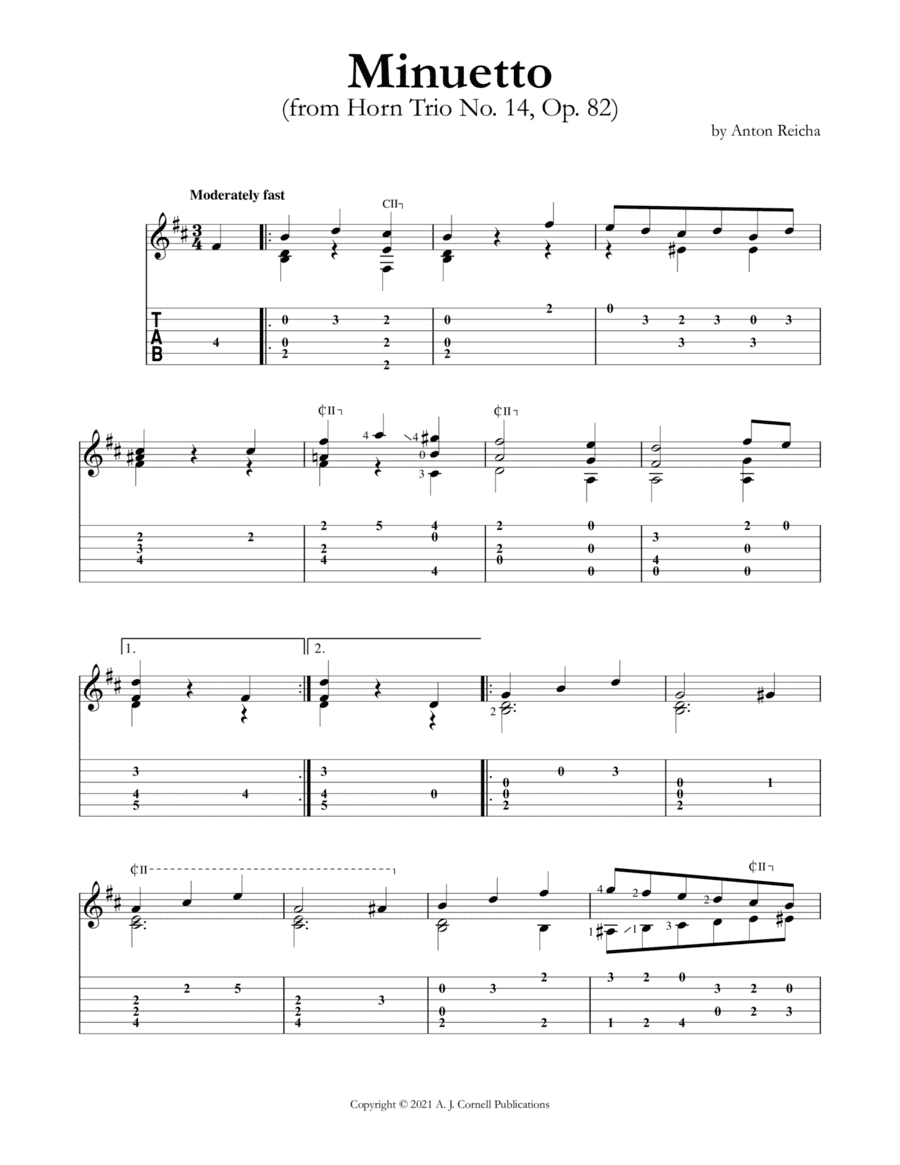 Minuetto (from Horn Trio No. 14, Op. 82) (arr. Mark Phillips)