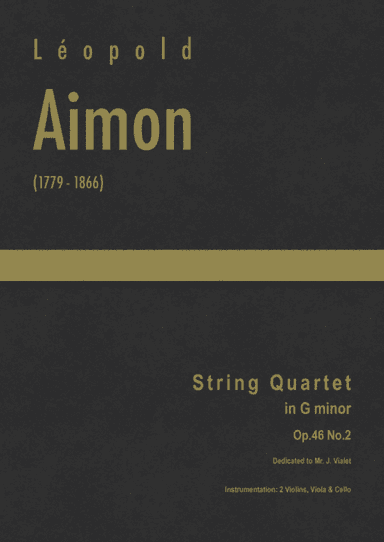 Aimon - String Quartet in G minor, Op.46 No.2  (10th book of quartets) (arr. J.G. Cucó Barber)