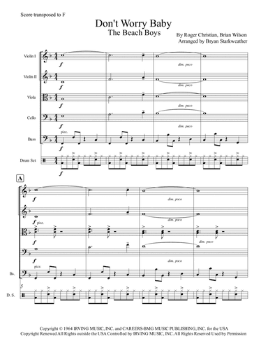 Don't Worry Baby (arr. Bryan Starkweather)