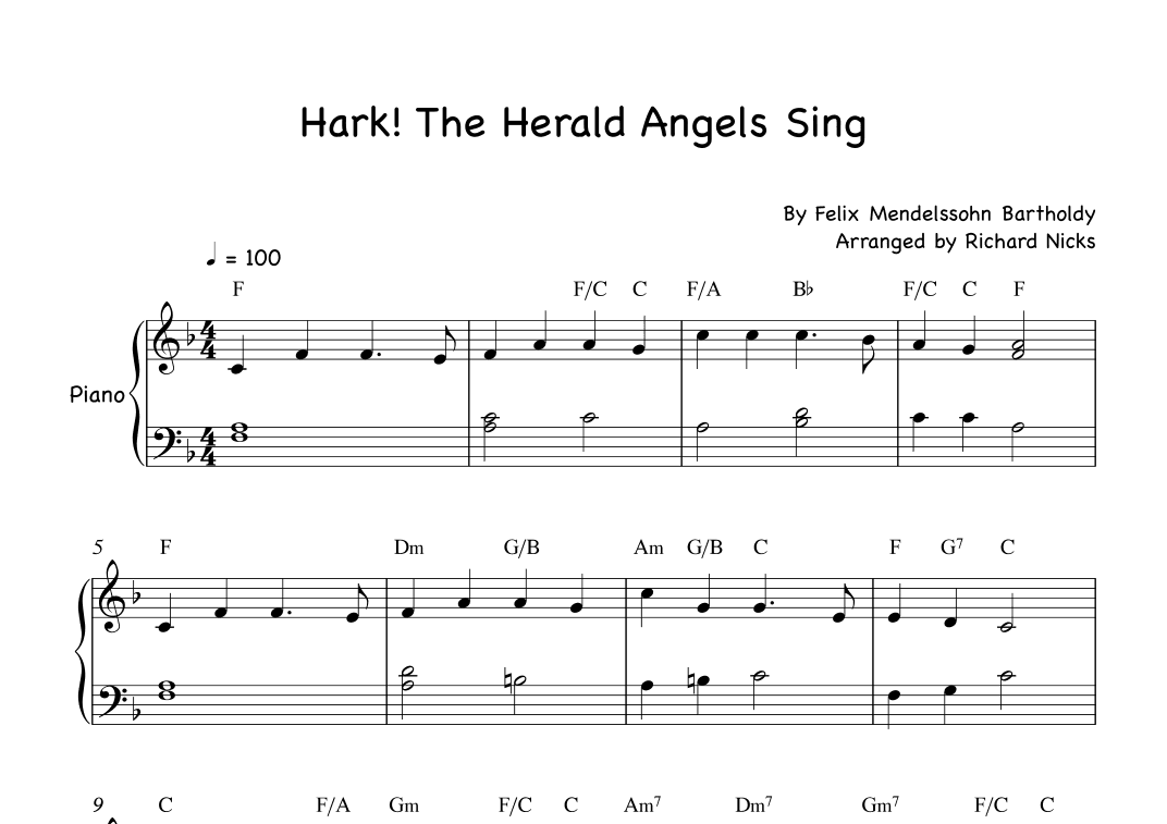 Hark! The Herald Angels  Sing (arr. Richard Nicks)