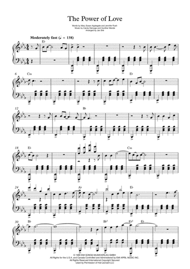 The Power Of Love (arr. Jan Shé)