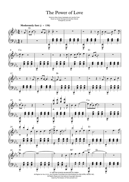 The Power Of Love (arr. Jan Shé)