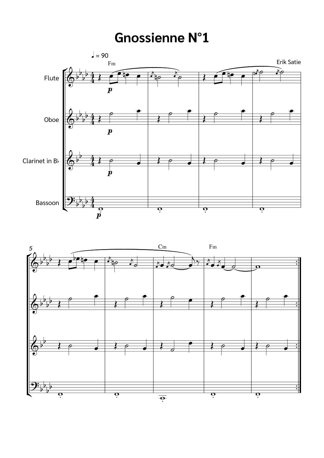 Gnossienne N°1 (arr. Jackson Spindler)