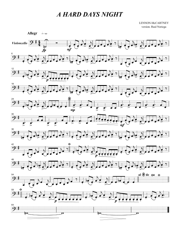 A Hard Day's Night (arr. RAUL NORIEGA)