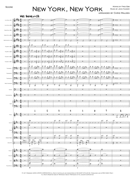 Theme From "New York, New York" (arr. Chris Walden)