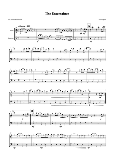 The Entertainer (arr. Tom Drummond)