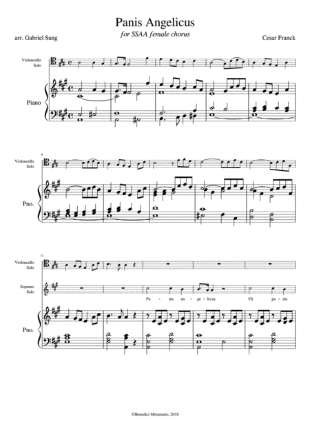Panis Angelicus (arr. Gabriel Sung)