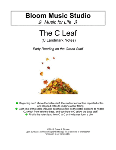 The C Leaf: Early Reading on the Grand Staff