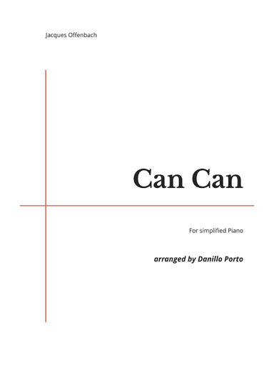 J. Offenbach - Can Can - Piano Easy (arr. Danillo Porto)