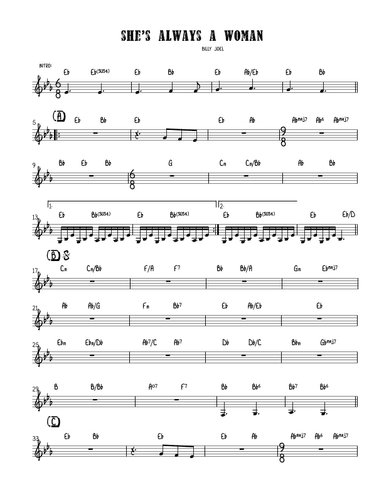 She's Always A Woman (arr. Sarah Jane Cion)