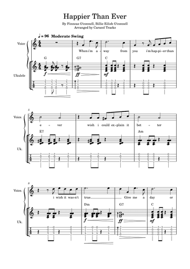 Happier Than Ever (arr. Caracol Tracks)