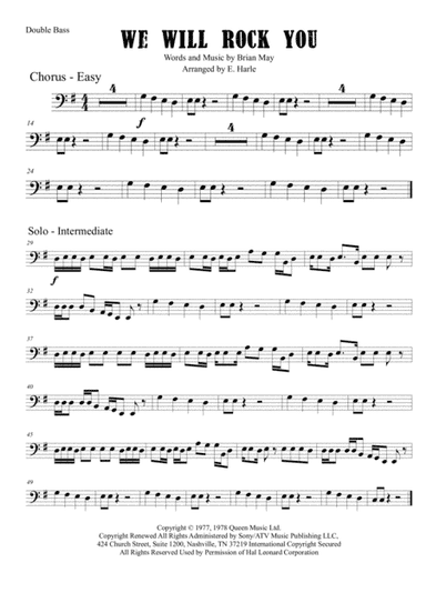 We Will Rock You (arr. Ellen Harle)