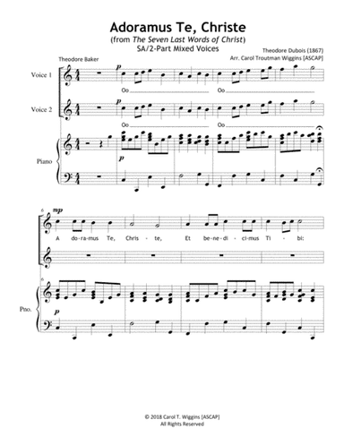 Adoramus Te, Christe (SA) (arr. Carol Troutman Wiggins)