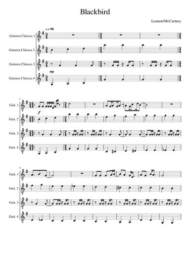 Blackbird (arr. Miguel Gromicho)