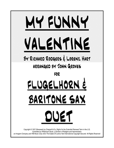 My Funny Valentine (arr. John Groves)