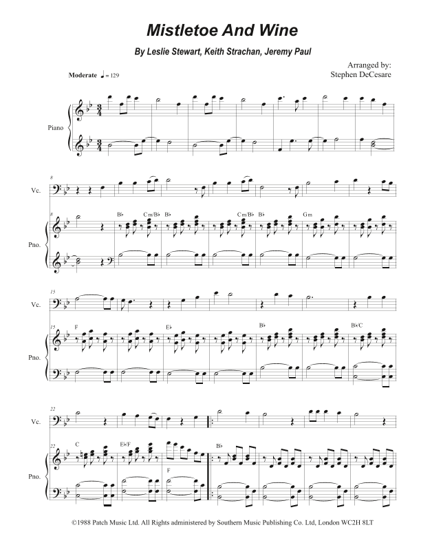 Mistletoe And Wine (arr. Stephen DeCesare)