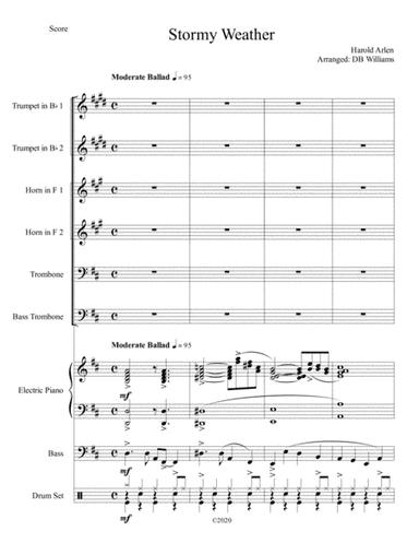 Stormy Weather (arr. DB Williams)