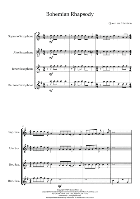 Bohemian Rhapsody (arr. Ruby Harrison)