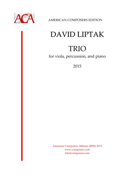 [Liptak] Trio for Viola, Percussion, and Piano