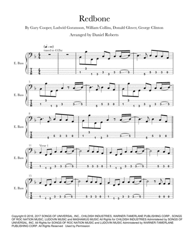 Redbone (arr. Daniel Roberts)