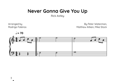 Never Gonna Give You Up (arr. Rodrigo Faleiros)