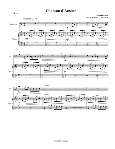 Chanson d'Amour (arr. Kenneth D. Friedrich)