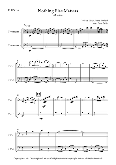 Nothing Else Matters (arr. Fabio Britto)