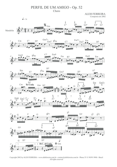 Perfil de um Amigo, Op. 52