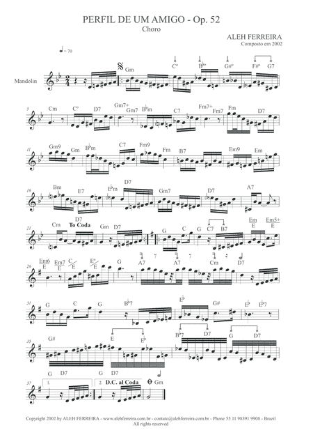 Perfil de um Amigo, Op. 52