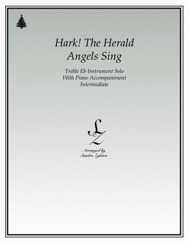 Hark! The Herald Angels Sing (treble Eb instrument solo) (arr. Sandra Zylstra)