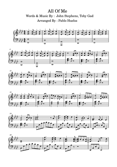 All Of Me (arr. Pablo Huelsz)