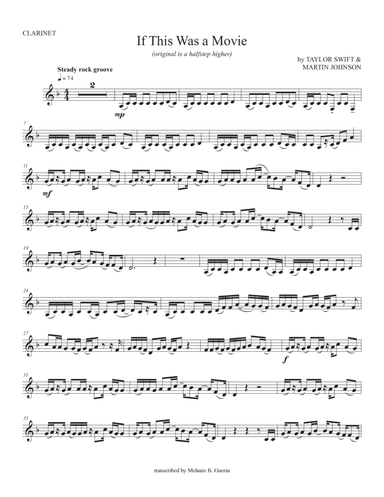If This Was A Movie (arr. Melanie B. Guerin)