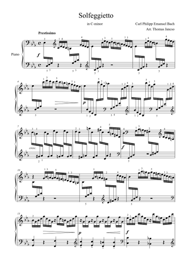 Solfeggietto (arr. Thomas Jancso)