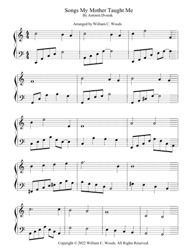Songs My Mother Taught Me (arr. William C. Woods)