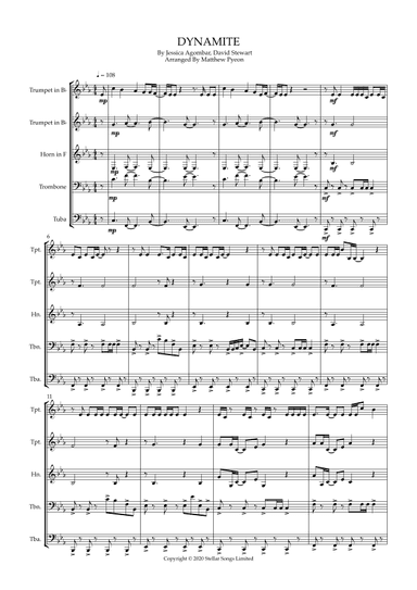 Dynamite (arr. Matthew pyeon)