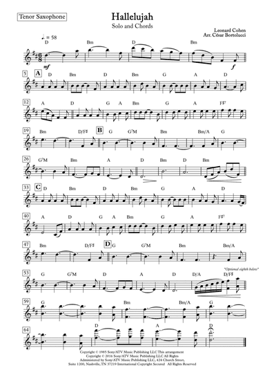 Hallelujah (arr. ACT Bortolucci)
