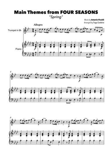 Main Themes from Four Seasons “Spring” (arr. Tiago Cordeiro)
