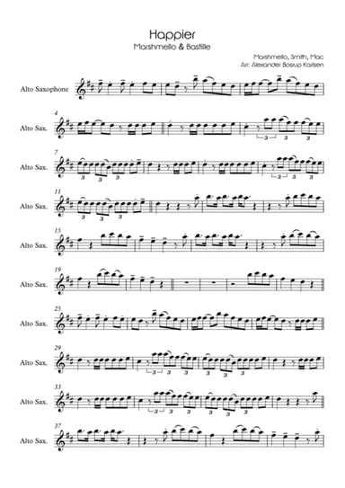 Happier (arr. Alexander Bosrup Karlsen)
