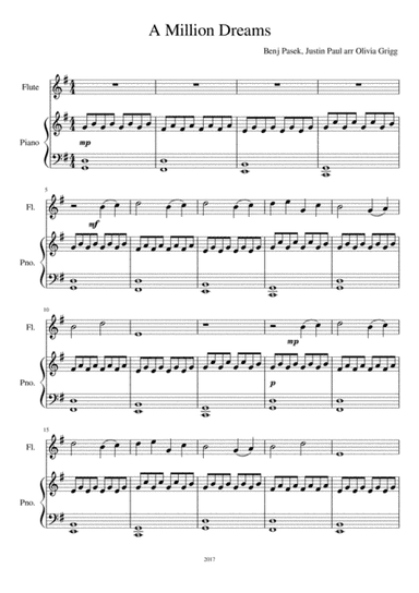 A Million Dreams (arr. Olivia Grigg)