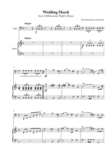 Wedding March - Short Version (arr. Karen Gueiros)