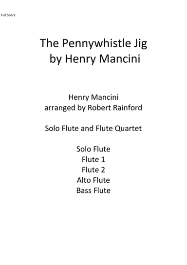 Pennywhistle Jig from the film THE MOLLY MAGUIRES (arr. Robert Rainford)