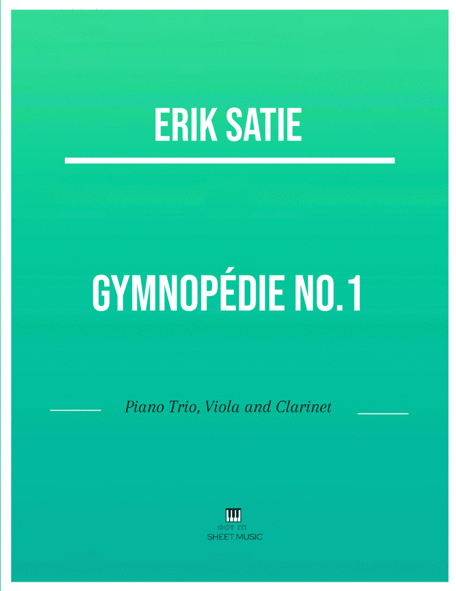 Erik Satie - Gymnopedie No 1(Trio Piano, Viola and Clarinet) with chords (arr. ANDRE LAITANO)