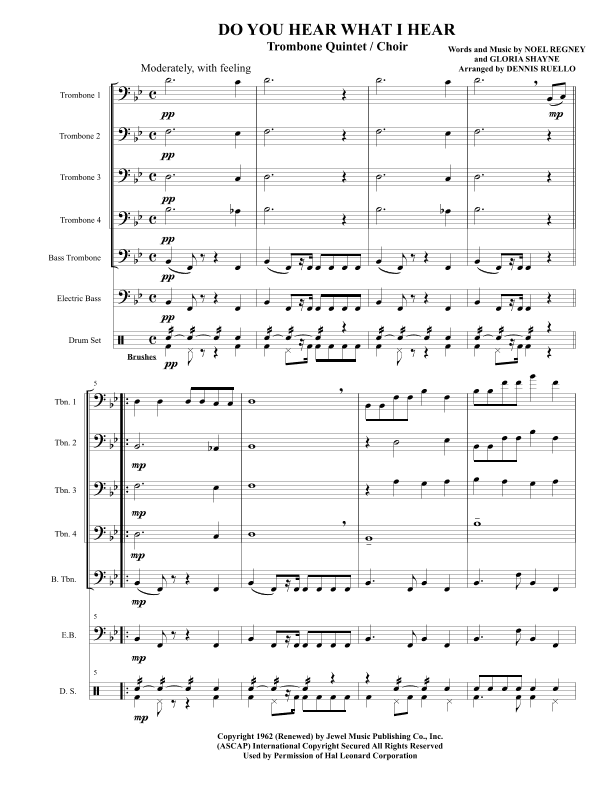 Do You Hear What I Hear (arr. Dennis Ruello)